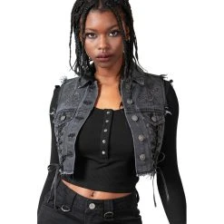 Killstar Denim Vest - Azalia