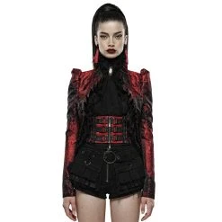 Punk Rave Bolero Jacket - Versailles Red